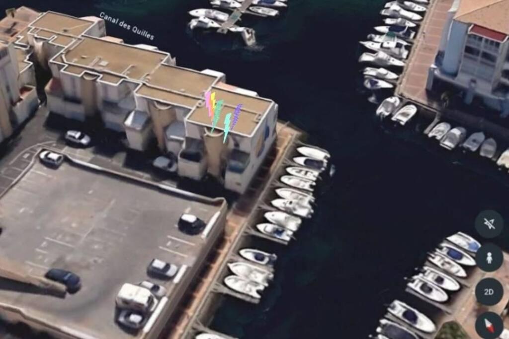 Studio Climatise Classe 2 Dans Marina Proche Mer Et Etang - Lit Wifi Fibre Et Parking Prive Sete Luaran gambar